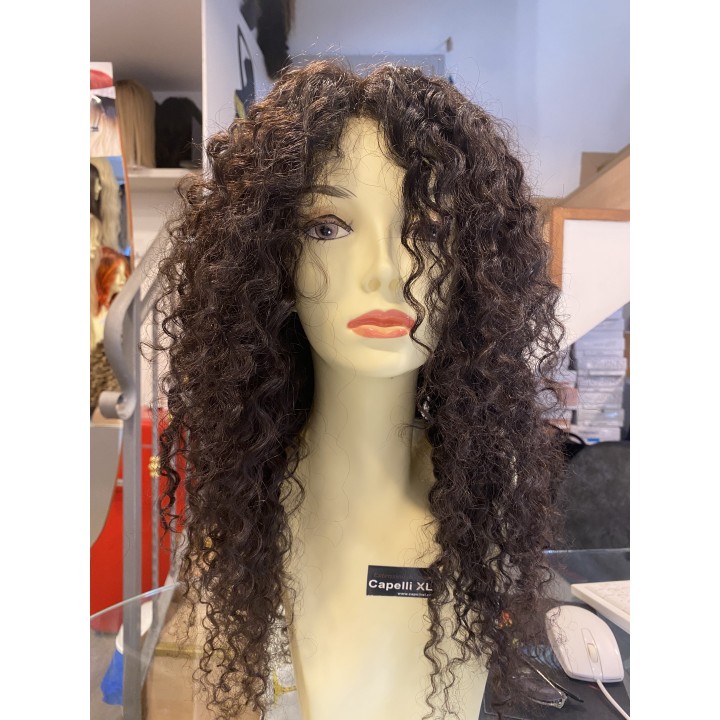Parrucca di capelli veri Remy ricci brasiliani 100% capelli umani
