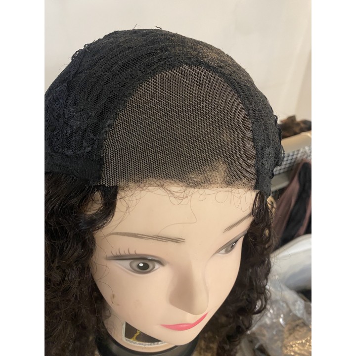 Parrucca di capelli veri Remy ricci brasiliani 100% capelli umani