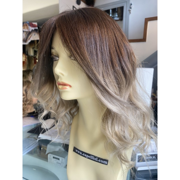 Parrucca Capelli veri remy europei colore biondo chiarissimo balayage