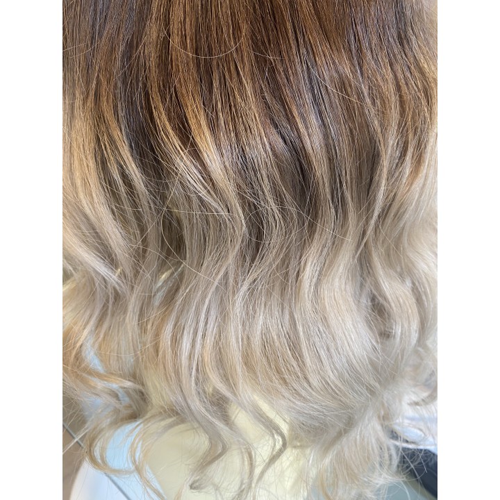 Parrucca Capelli veri remy europei colore biondo chiarissimo balayage