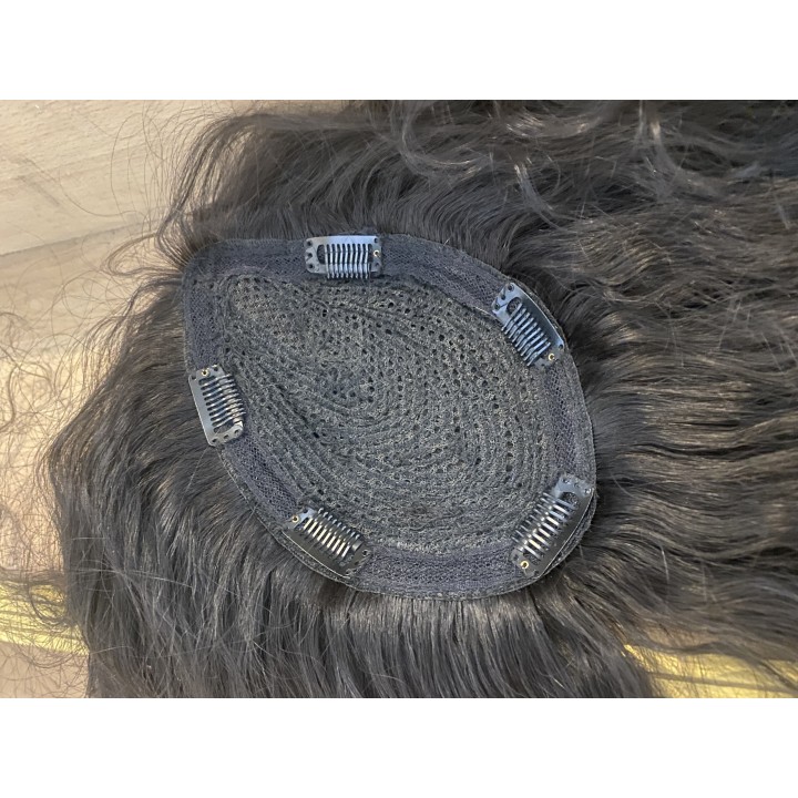 Toupet calotta con clip capelli veri remy varie lunghezze e colori