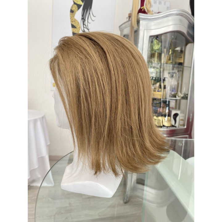 Toupet protesi Parrucchino PU capelli veri fatto su misura inject skin
