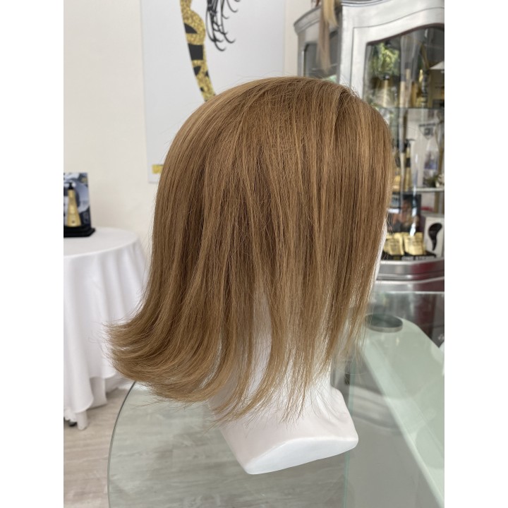 Toupet protesi Parrucchino PU capelli veri fatto su misura inject skin