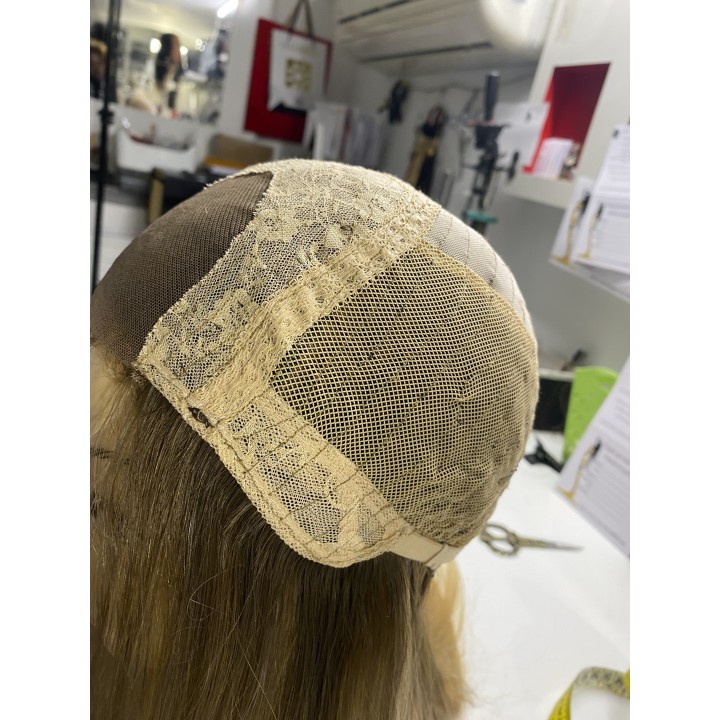 Parrucca capelli veri Remy Europei Colore biondo balayage su misura