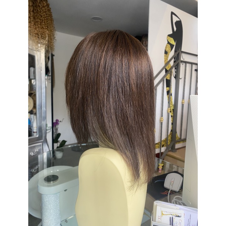 Toupet Calotta Clip Capelli Remy Indiani Mogano | Capelli XL