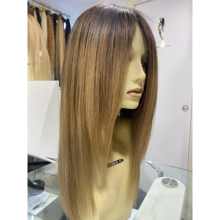 Parrucca lunghissima in capelli veri indiani con effetto ricrescita