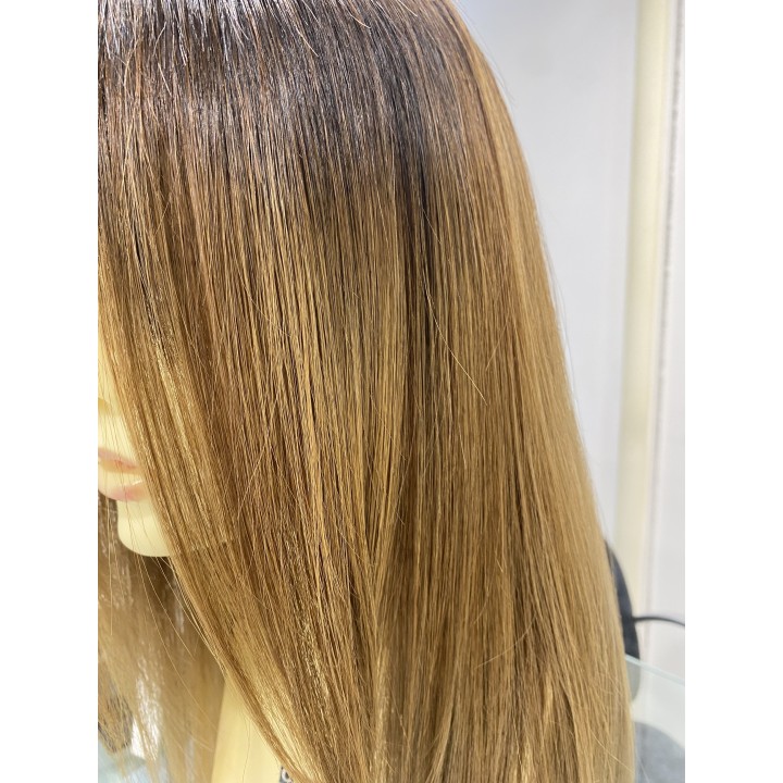 Parrucca lunghissima in capelli veri indiani con effetto ricrescita