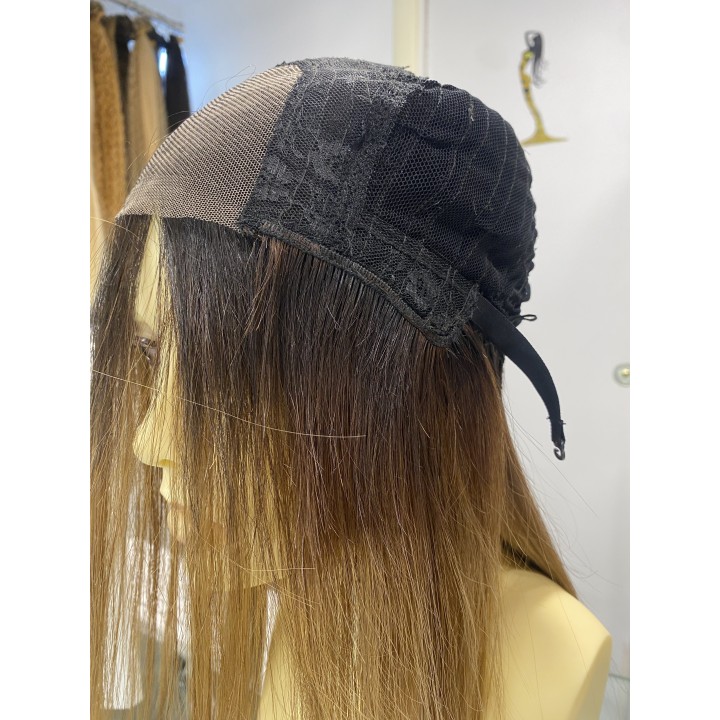 Parrucca lunghissima in capelli veri indiani con effetto ricrescita