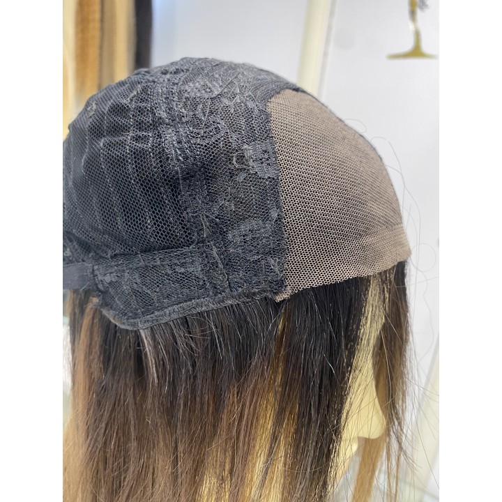 Parrucca lunghissima in capelli veri indiani con effetto ricrescita