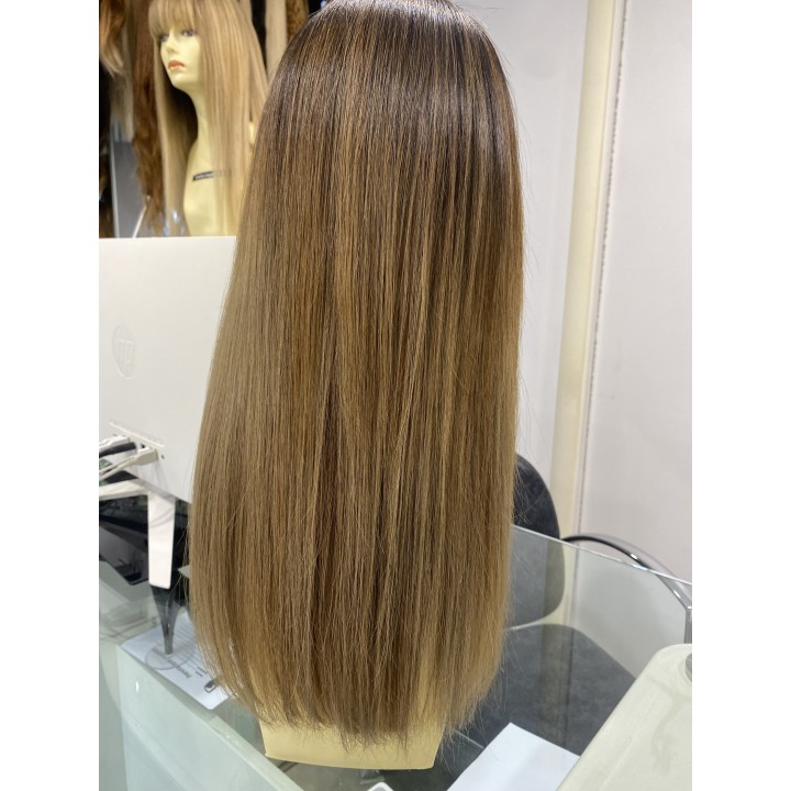 Parrucca lunghissima in capelli veri indiani con effetto ricrescita