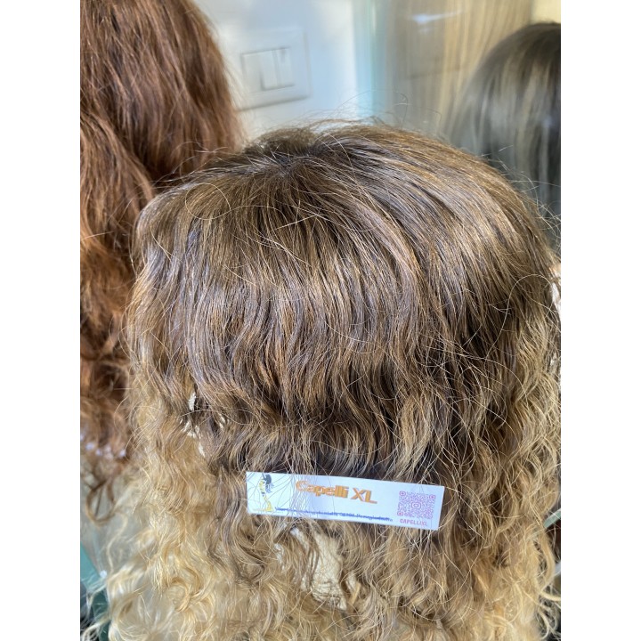 Toupet Ricci Balayage Biondo Chiarissimo Capelli Veri Remy Brasiliani