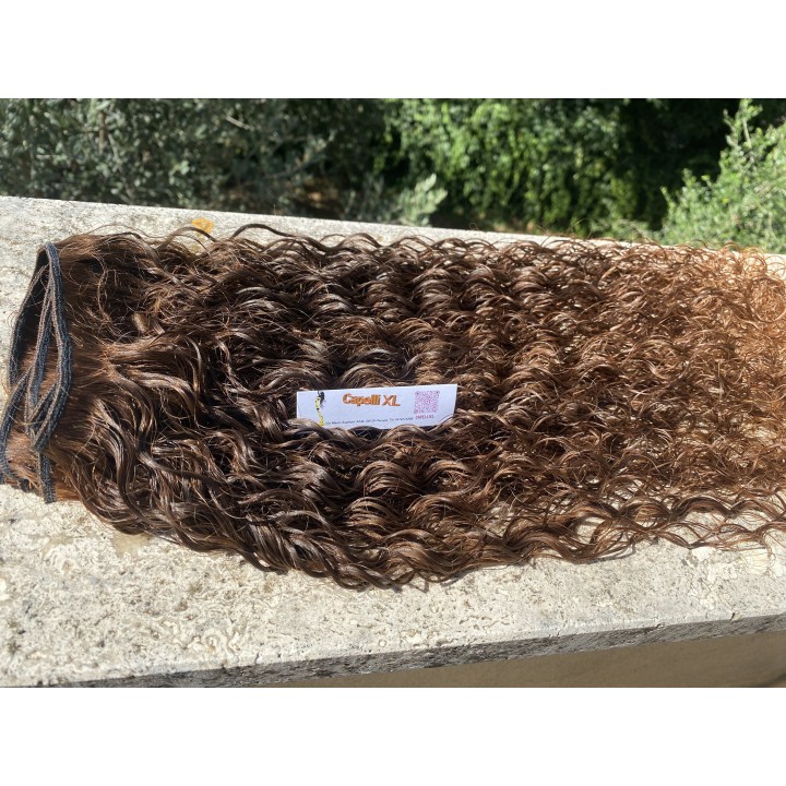 Capelli veri remy Ricci Colore castano con punte chiare Brasiliani