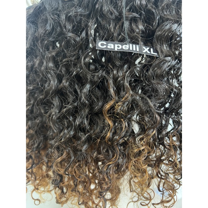 Capelli veri remy Ricci Colore castano con punte chiare Brasiliani