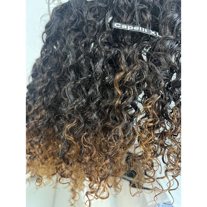 Capelli veri remy Ricci Colore castano con punte chiare Brasiliani