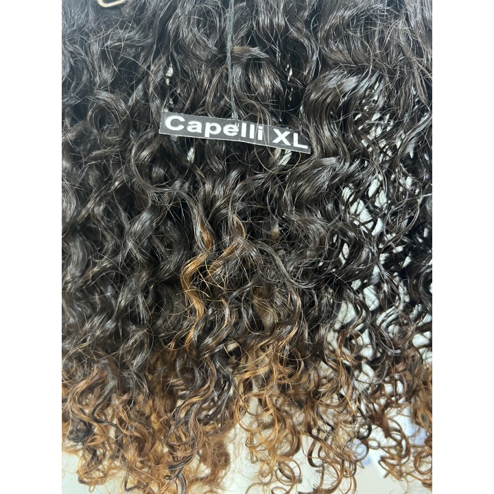 Capelli veri remy Ricci Colore castano con punte chiare Brasiliani