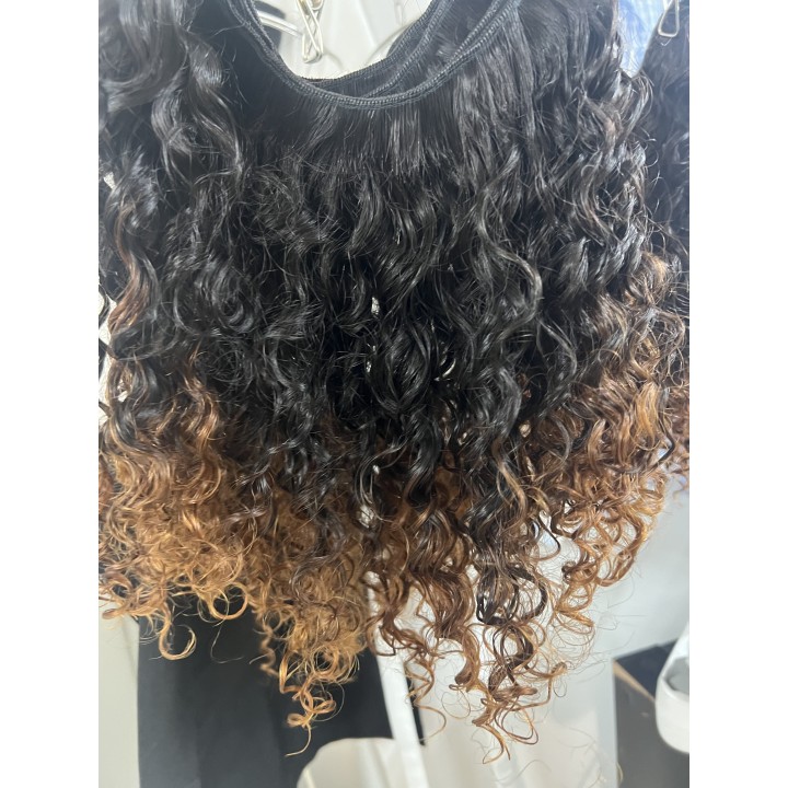 Capelli veri remy Ricci Colore castano con punte chiare Brasiliani