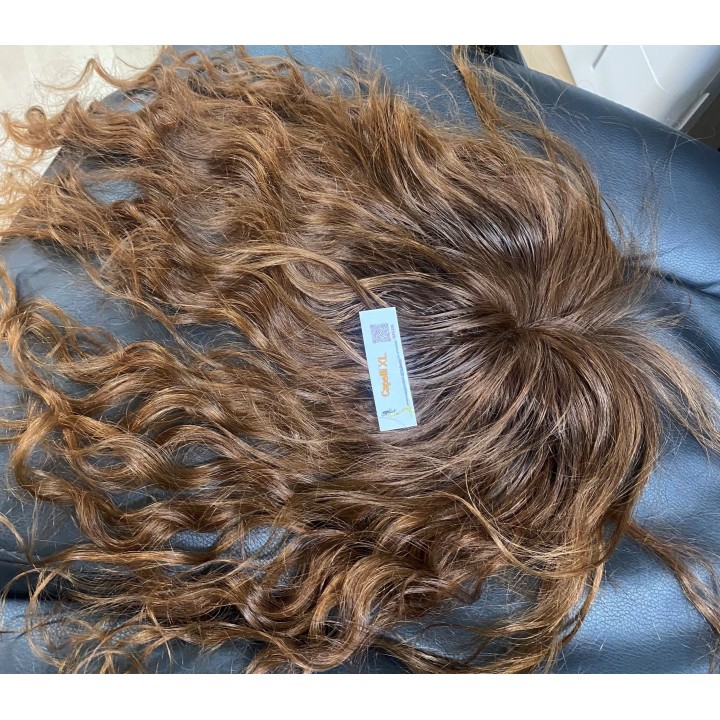 Toupet biondo infoltimento con clip capelli veri remy capelli brasiliani