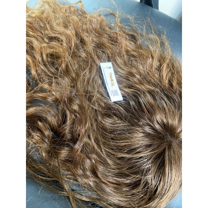 Toupet biondo infoltimento con clip capelli veri remy capelli brasiliani