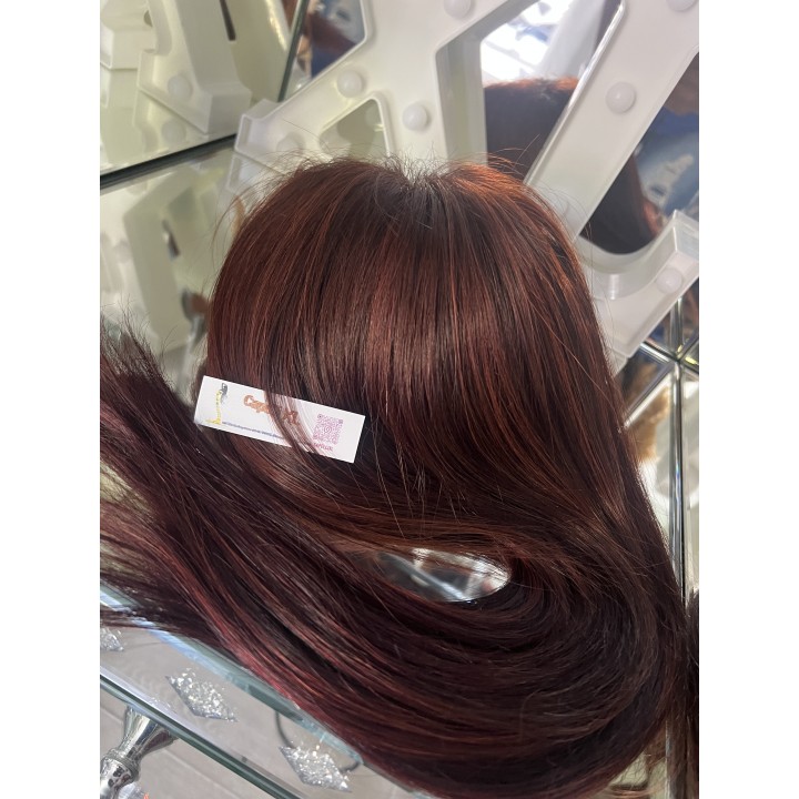 Toupet con Clip Rosso Rubino – Capelli Veri Remy | Capelli XL