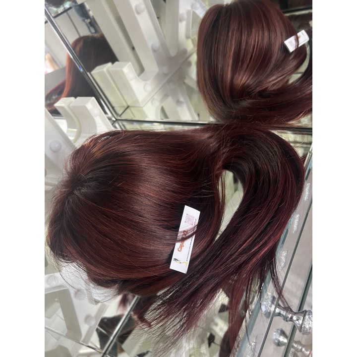 Toupet con Clip Rosso Rubino – Capelli Veri Remy | Capelli XL