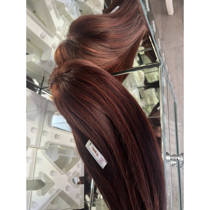 Toupet con Clip Rosso Rubino – Capelli Veri Remy | Capelli XL