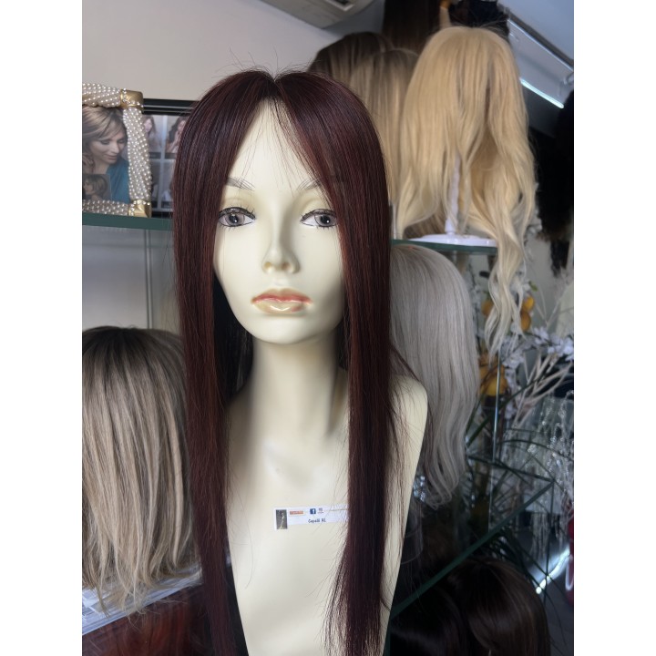 Toupet con Clip Rosso Rubino – Capelli Veri Remy | Capelli XL