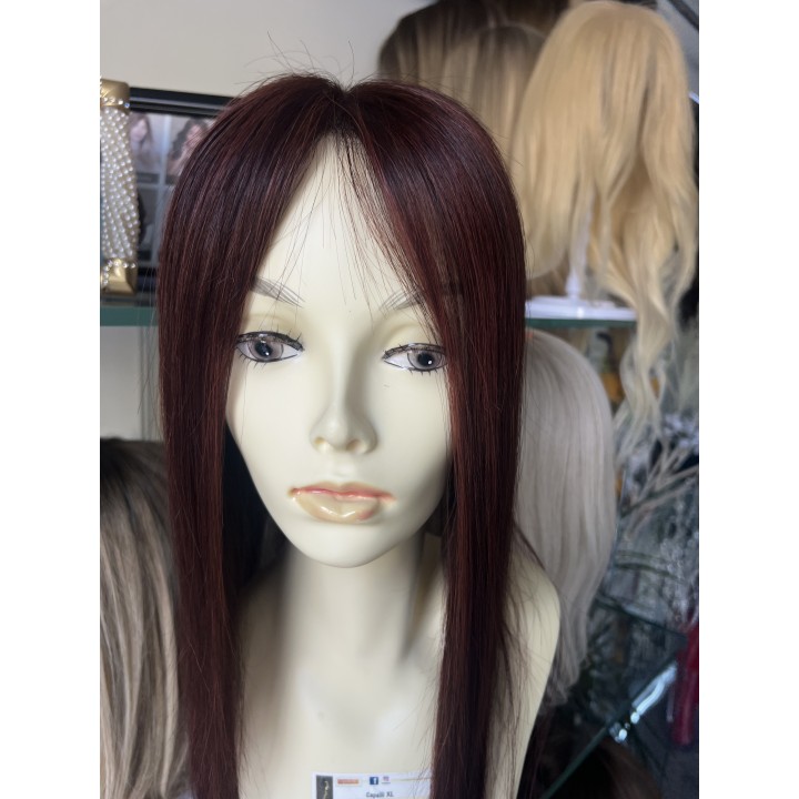 Toupet con Clip Rosso Rubino – Capelli Veri Remy | Capelli XL
