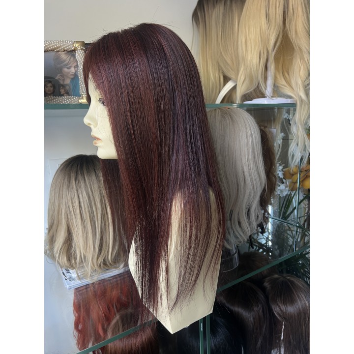 Toupet con Clip Rosso Rubino – Capelli Veri Remy | Capelli XL
