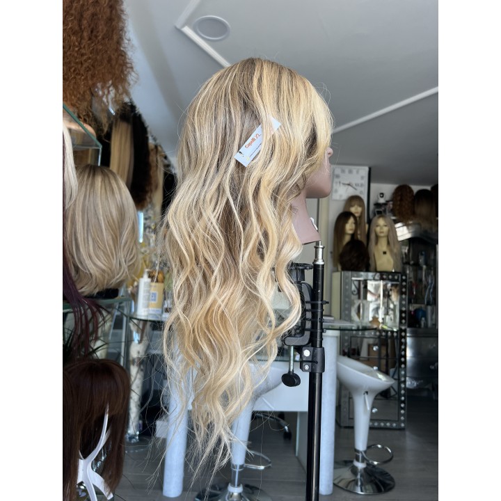 Parrucca 100%  capelli veri remy Europei Taglio scalato Biondo Mesches