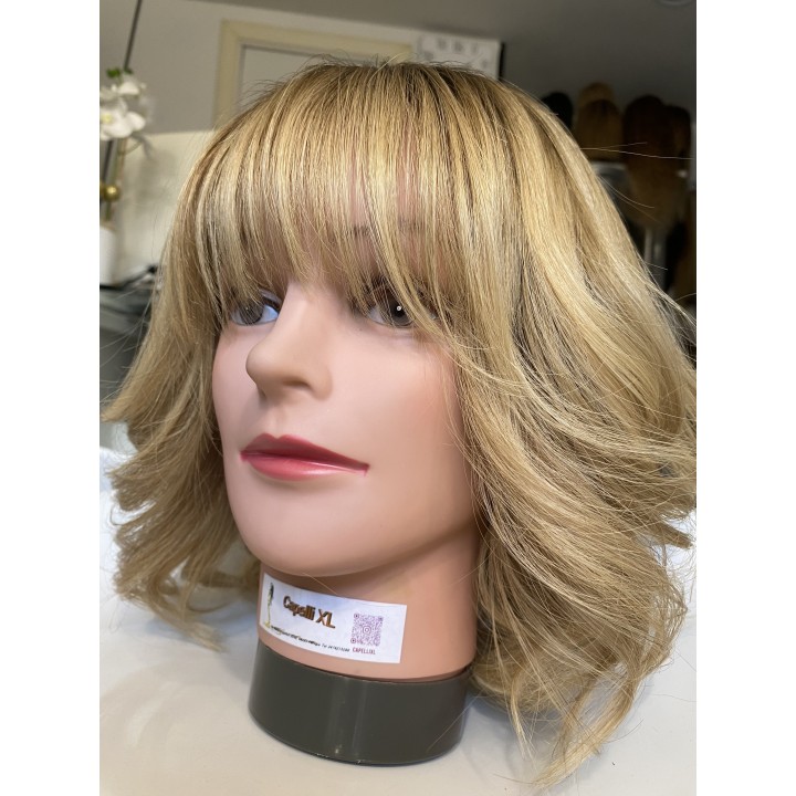Parrucca di capelli veri con frangia Capelli XL