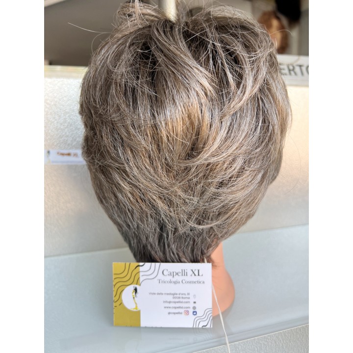 Parrucca Sintetica Taglio Corto Moderno Luminoso parrucca capelli xl