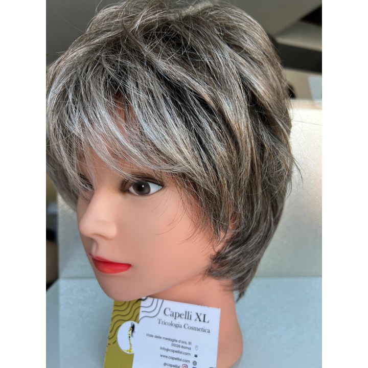 Parrucca Sintetica Taglio Corto Moderno Luminoso parrucca capelli xl