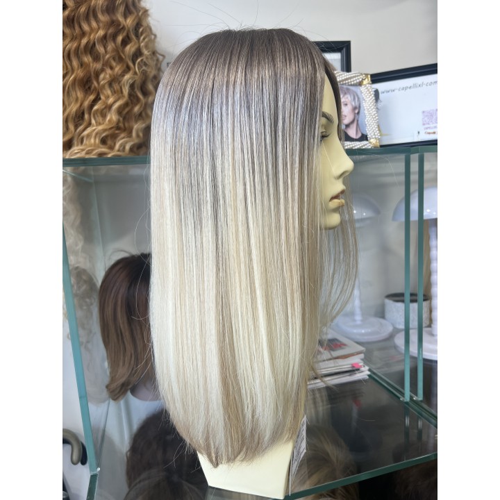 Parrucca capelli veri Remy Europei Colore biondo balayage su misura