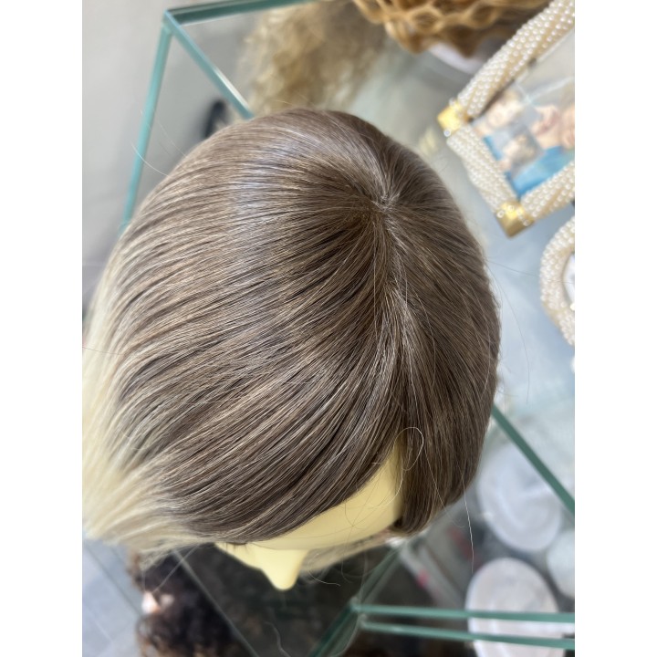 Parrucca capelli veri Remy Europei Colore biondo balayage su misura