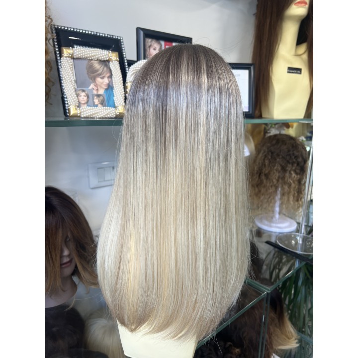 Parrucca capelli veri Remy Europei Colore biondo balayage su misura