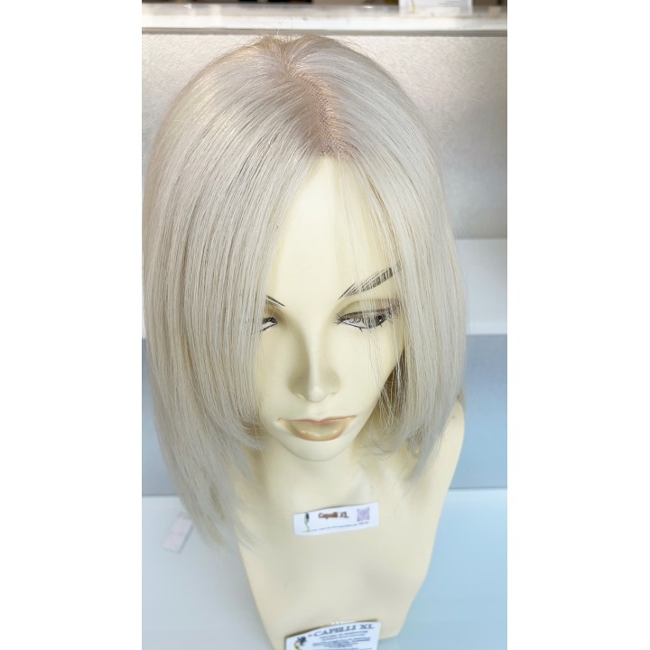Parrucca liscia capelli veri Remy Europei Colore biondo platino freddo