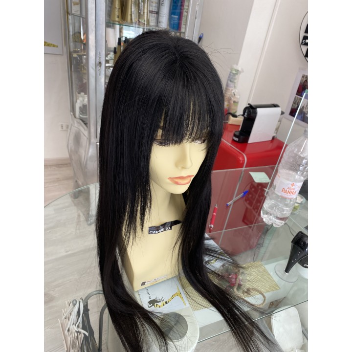 Parrucca mossa Remy - Capelli veri, densità 180%, calotta regolabile