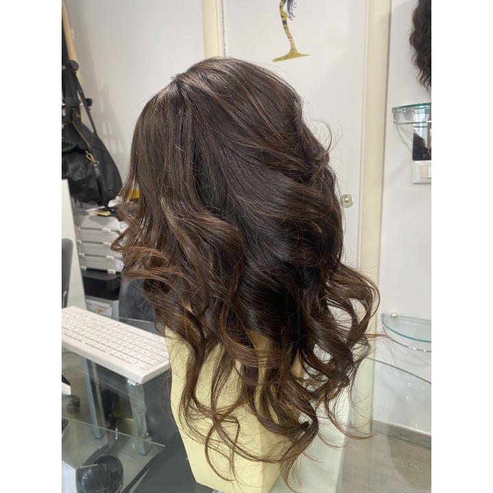 Parrucca di capelli veri Remy Parrucca su misura Varie lunghezze