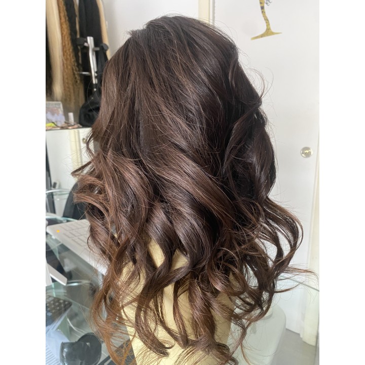 Parrucca di capelli veri Remy Parrucca su misura Varie lunghezze