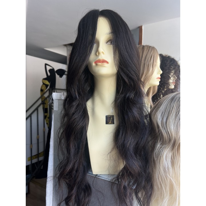 Parrucca mossa Remy - Capelli veri, densità 180%, calotta regolabile