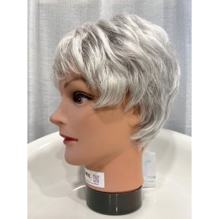 Parrucca Sintetica Taglio Corto capelli grigi Luminoso parrucca capelli xl