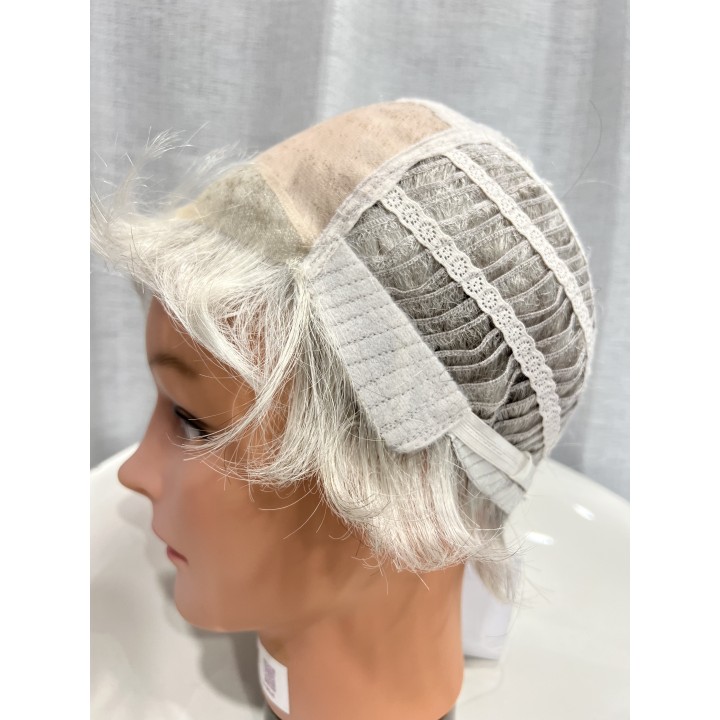 Parrucca Sintetica Taglio Corto capelli grigi Luminoso parrucca capelli xl
