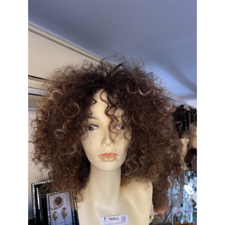 Parrucca di capelli veri Remy ricci brasiliani 100% capelli umani