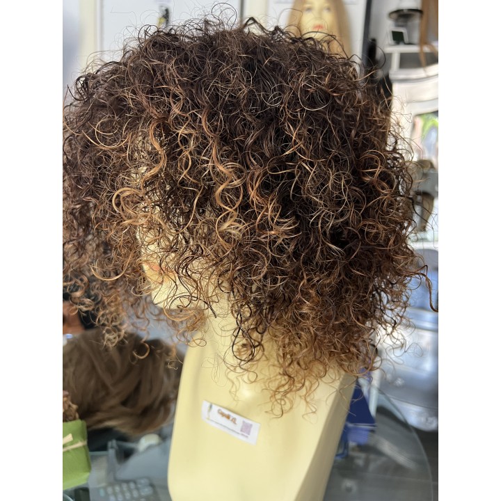 Parrucca di capelli veri Remy ricci brasiliani 100% capelli umani