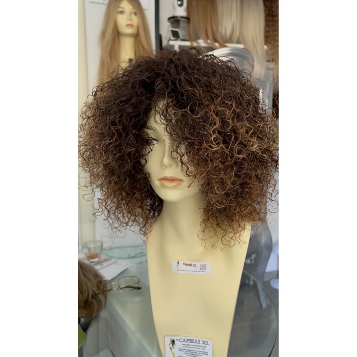 Parrucca di capelli veri Remy ricci brasiliani 100% capelli umani
