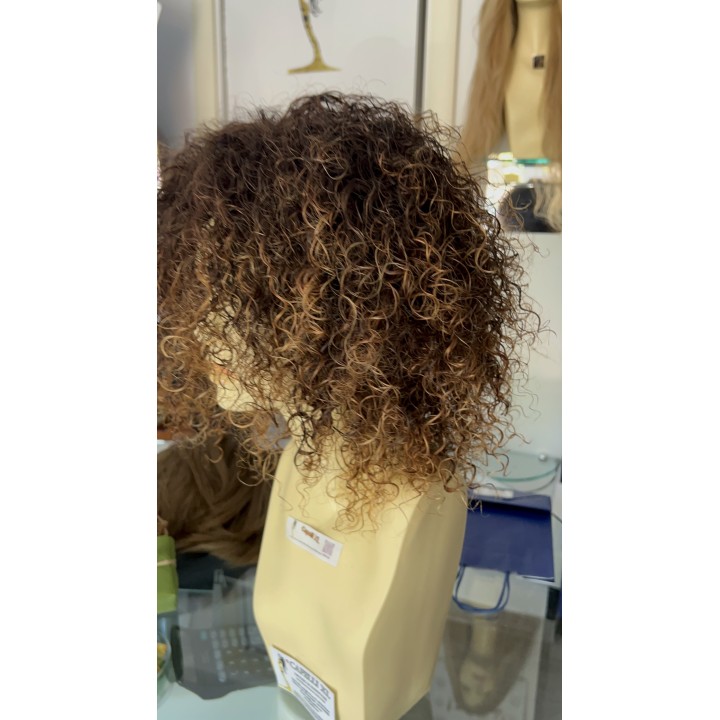 Parrucca di capelli veri Remy ricci brasiliani 100% capelli umani