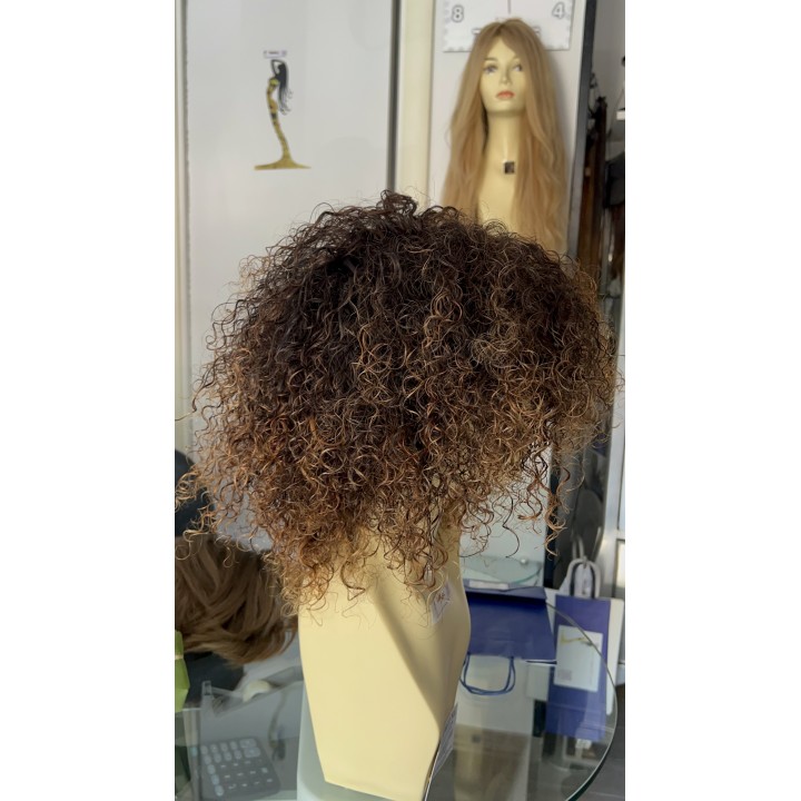 Parrucca di capelli veri Remy ricci brasiliani 100% capelli umani