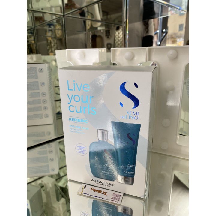 Kit Alfaparf Semi di Lino Curls Refining | Live Your Curls per Capelli Fini