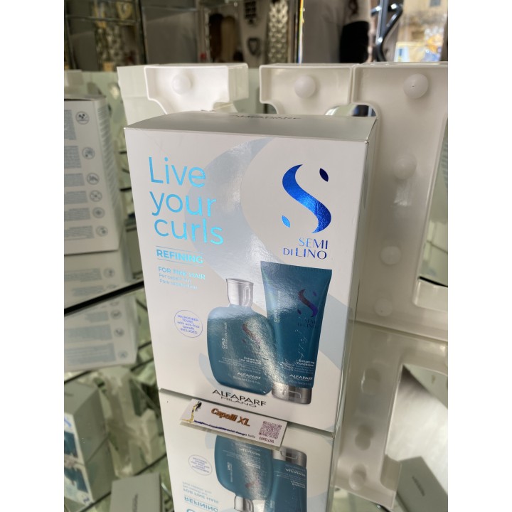 Kit Alfaparf Semi di Lino Curls Refining | Live Your Curls per Capelli Fini