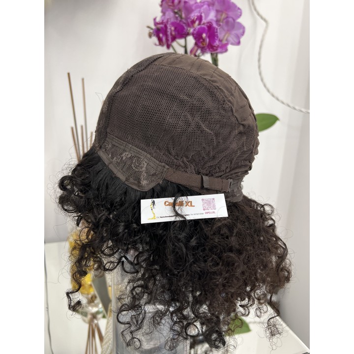 Parrucca di capelli veri Remy ricci brasiliani 100% capelli umani